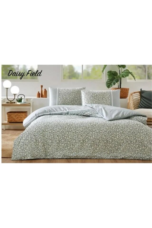 Daisy Field Nev Çift Kişilik Nevresim Takımı - Mint Mint
