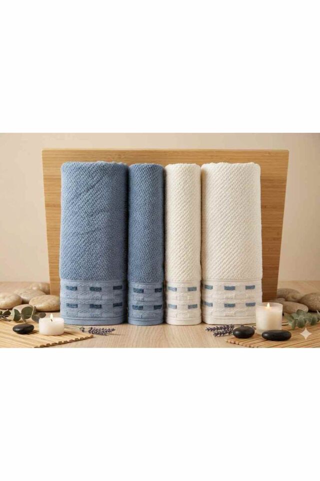 Sculpted Koyu Mavi-krem Best Set (hamam Takımı)