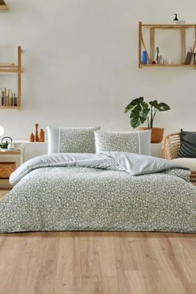 Daisy Field Nev Tek Kişilik Nevresim Takımı - mint Tek Ebat - 160 x 220
