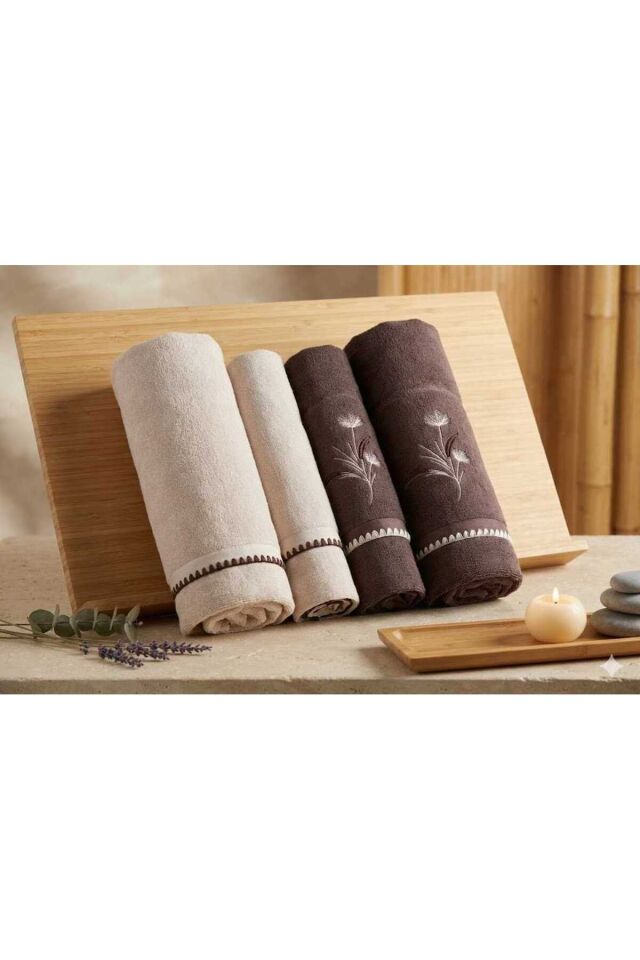 Pampas Bej-kakao Best Set (hamam Takımı)