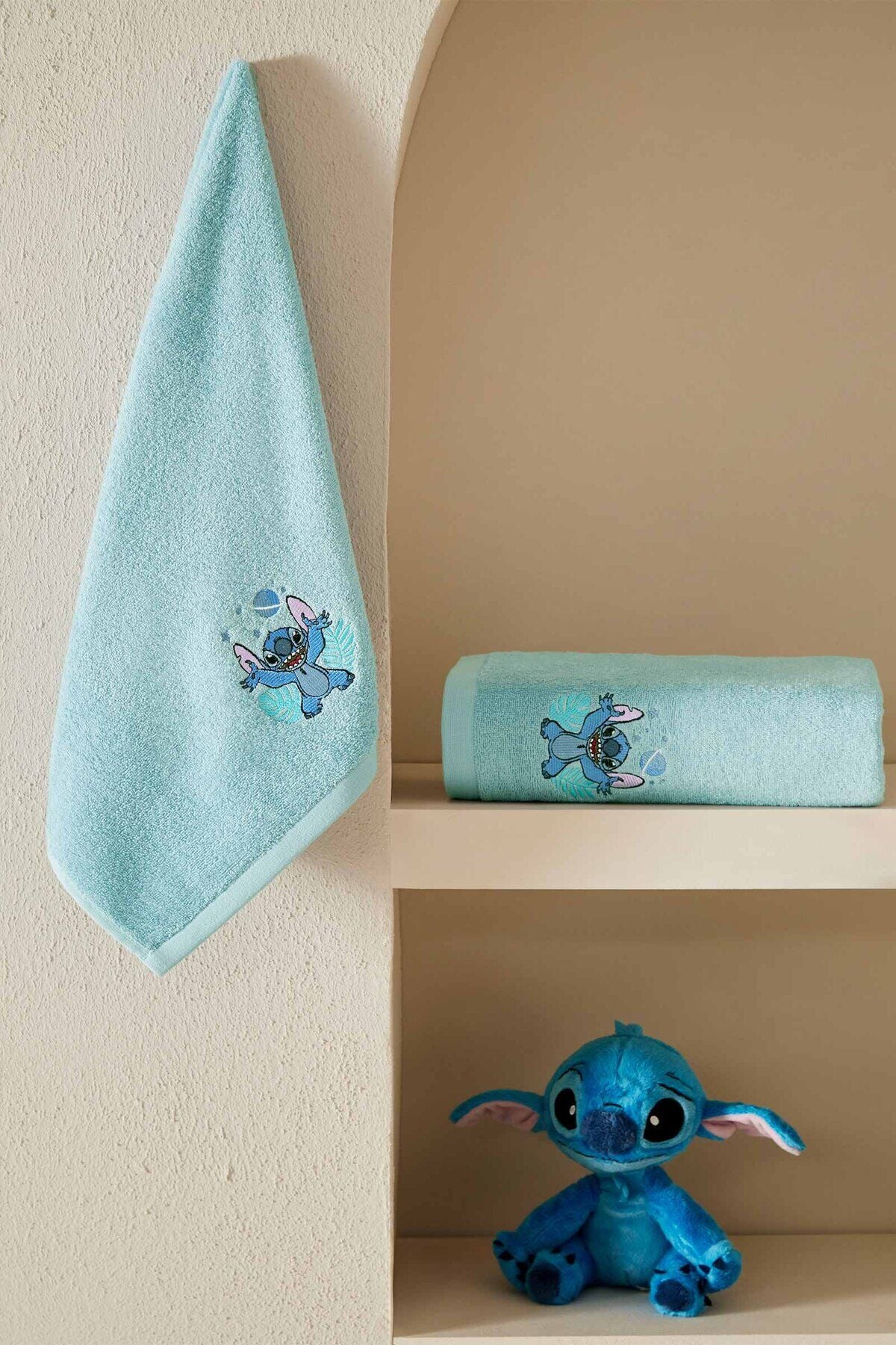 Stitch Disney Lisanslı 2'Li Havlu Set
