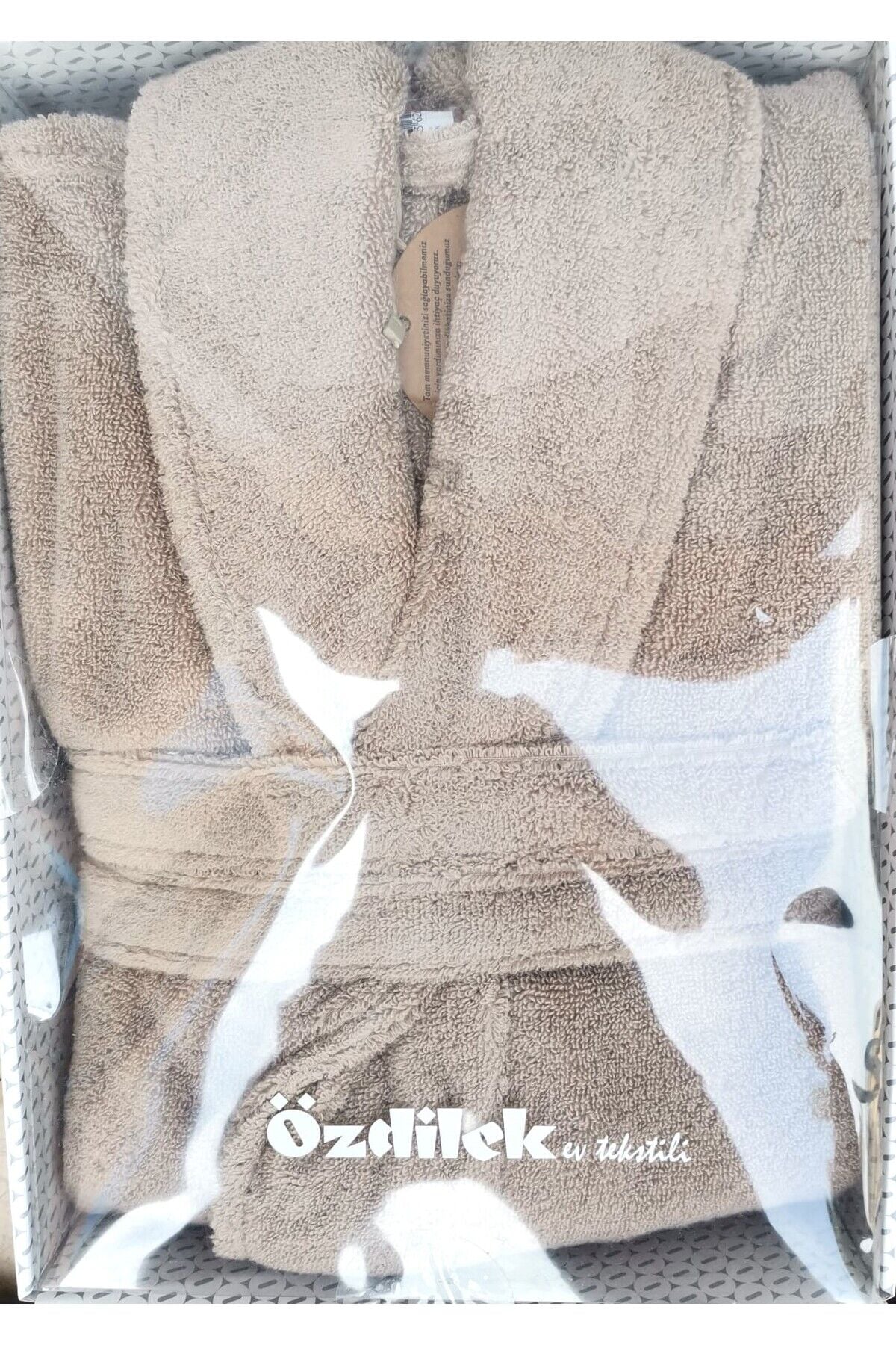 Woven Bej Şalyaka Bornoz(l) L - Unisex
