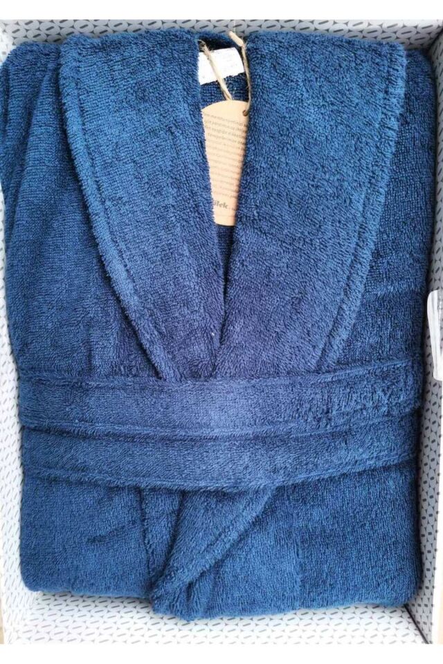 LACIVERT ŞALYAKA BORNOZ(L) L - Unisex