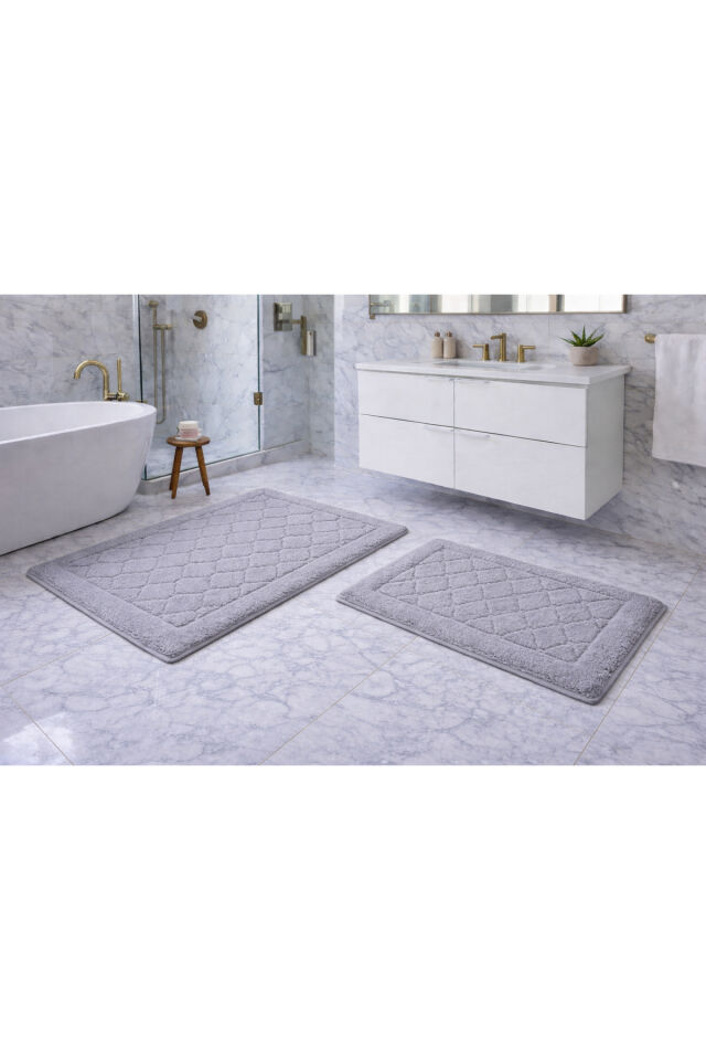 KLOZET TAKIMI TUFTING SENSITIVE GRI 60X100