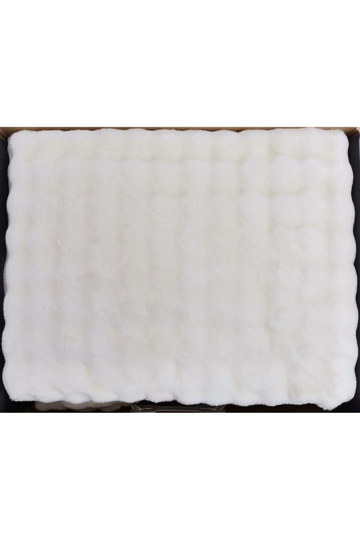 BATTANİYE FLUFFY ÇİFT KİŞİLİK EKRU (Y) Tek Ebat - Çift Kişilik