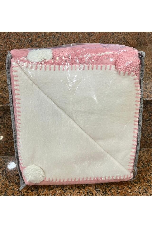 Özdilek Pamuklu Ponponlu Bebek Battaniyesi Tek Ebat - 100 x 120