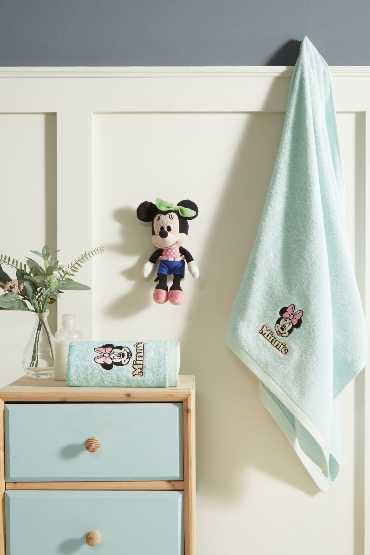 Minnie Mouse Heart Disney Lisanslı 2'li Havlu Set