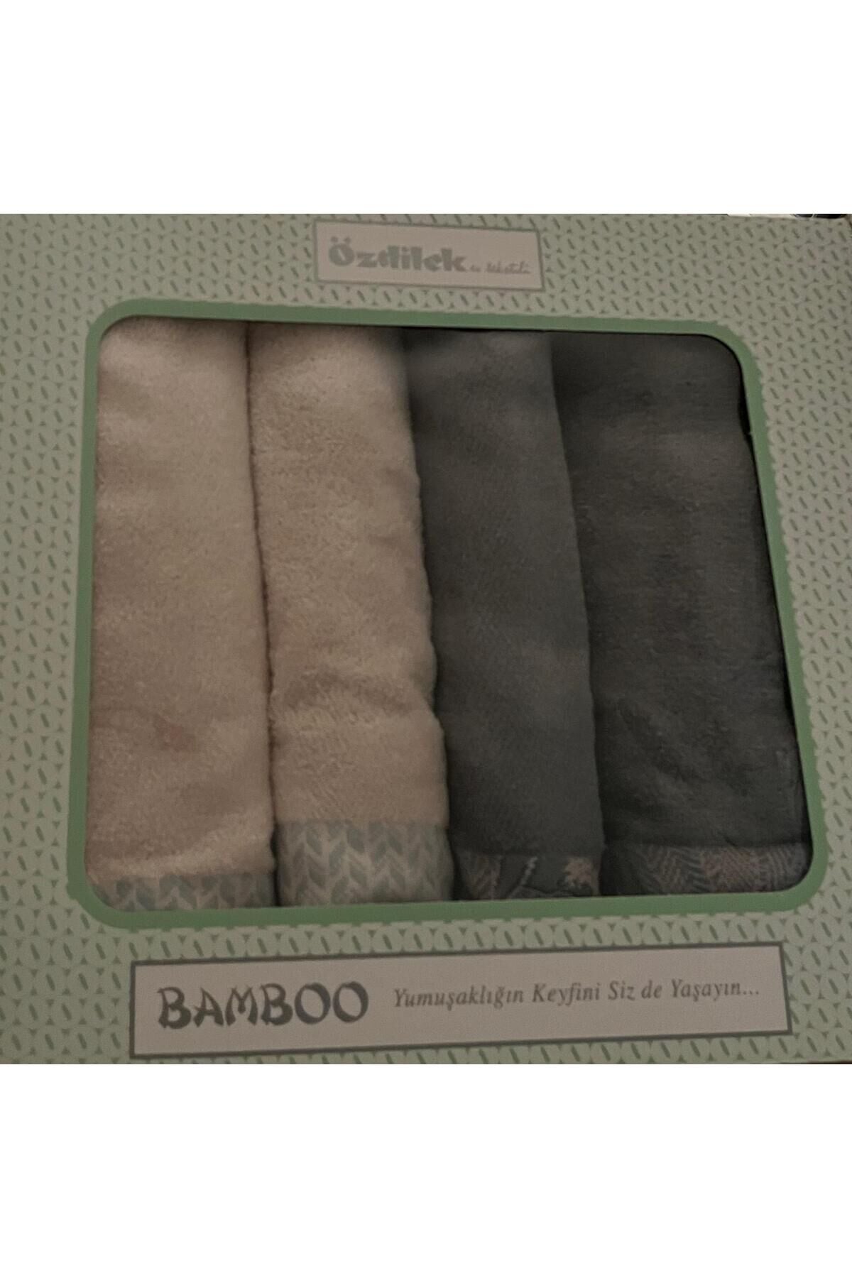 Özdilek Candicum Best Set Hamam Takımı Krem-Yeşil Tek Ebat - 70 x 150