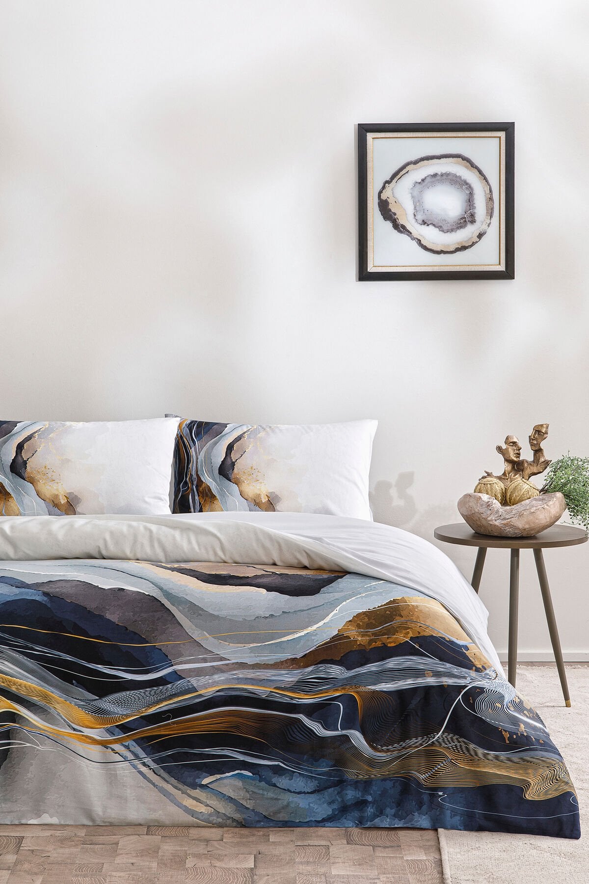 Sumie Çift Kişilik Soft Life Saten Nevresim Takımı Tek Ebat - 200 x 220