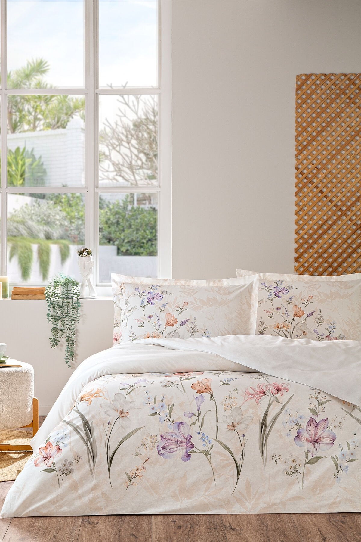 White Lilly Tek Kişilik Nevresim Takımı Tek Ebat - 160 x 220
