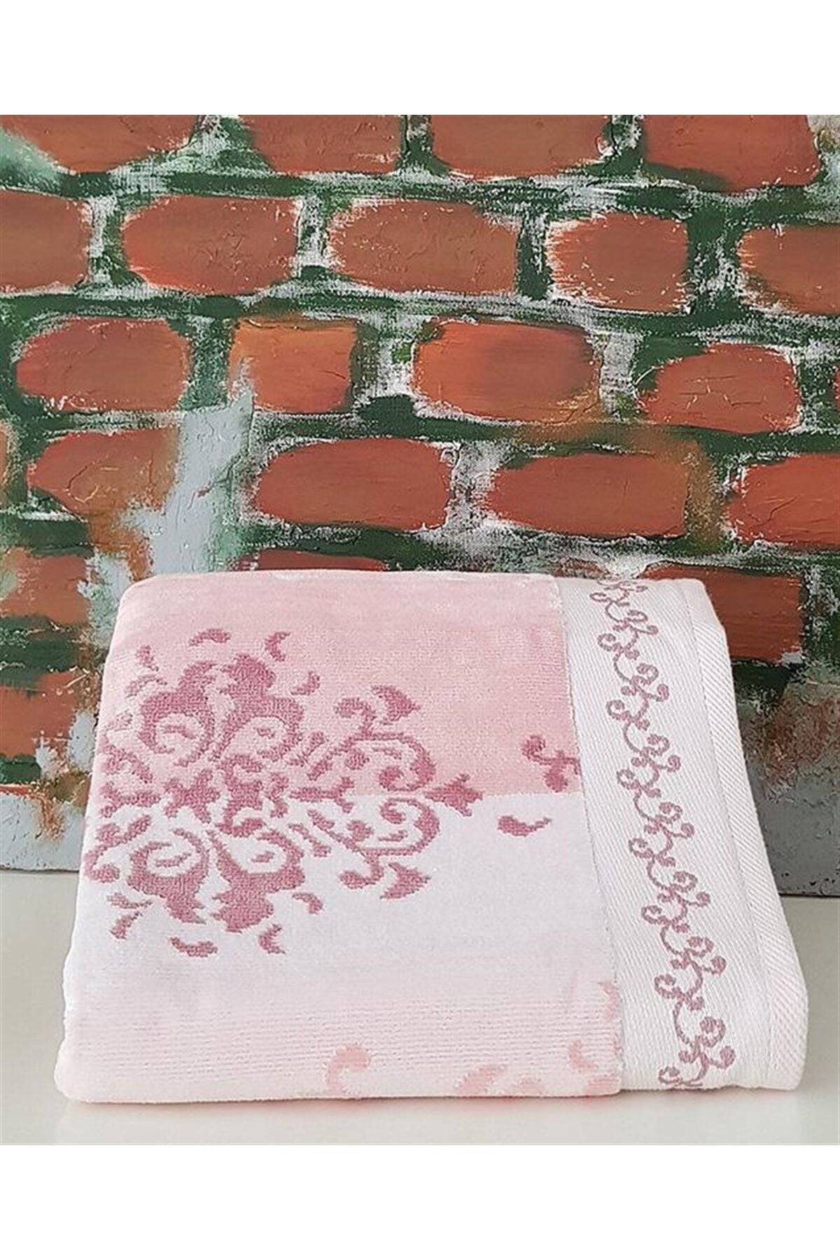 Emily Plaj Havlu 70*140 Pudra