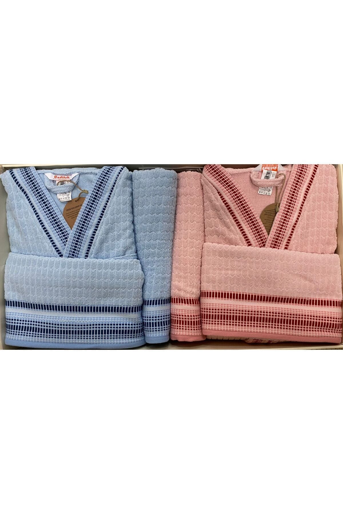 ÖZDİLEK BENT 6 PARÇA BORNOZ AİLE SETİ M - Unisex