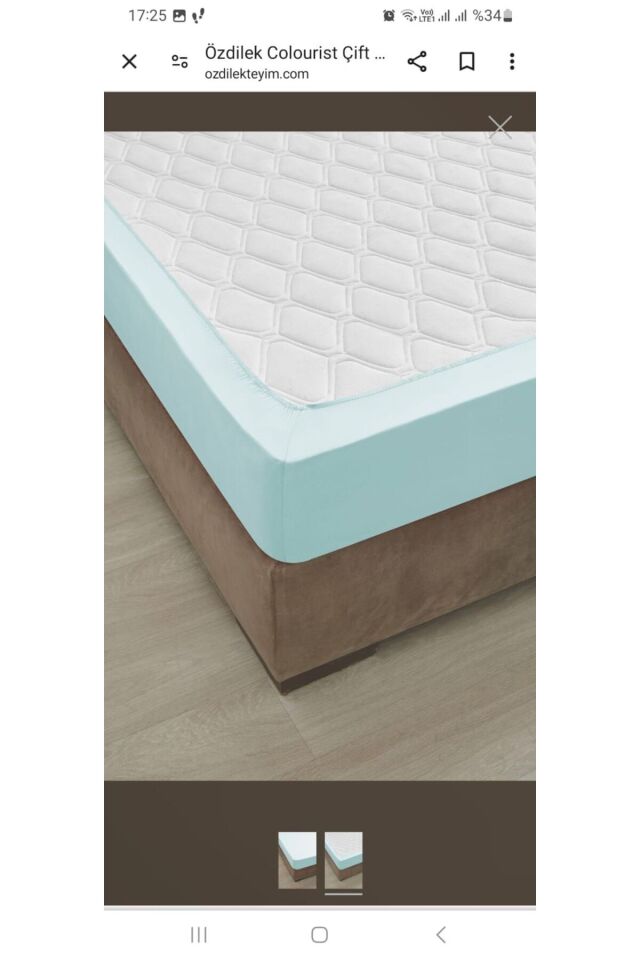 YASTIKLI FİTTED ÇARŞAF LASTİKLİ AQUA COLOURİST Aqua - 100 x 200 - 100 x 200