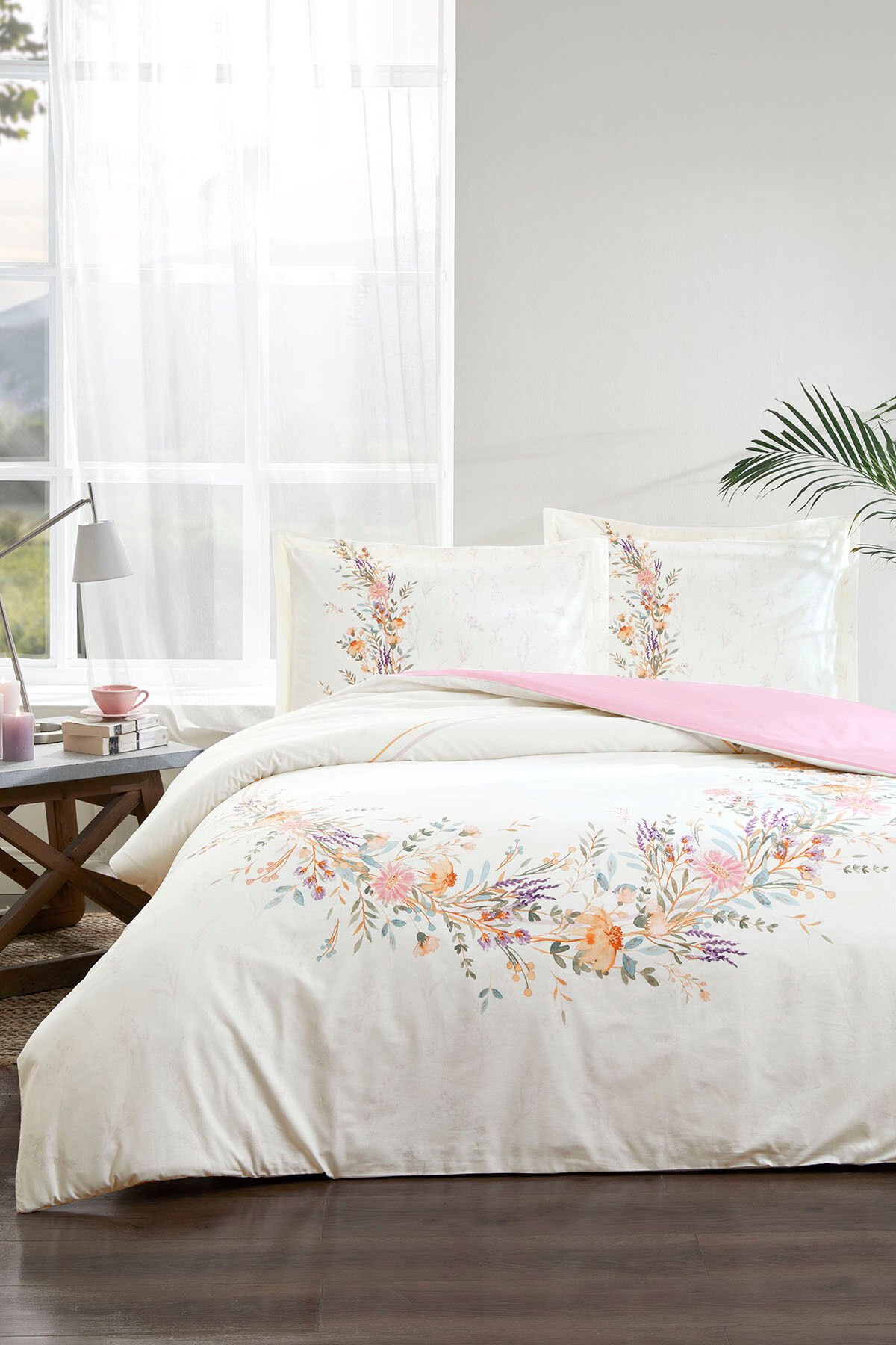 Lavender Çift Kişilik Nevresim Takımı Tek Ebat - 200 x 220