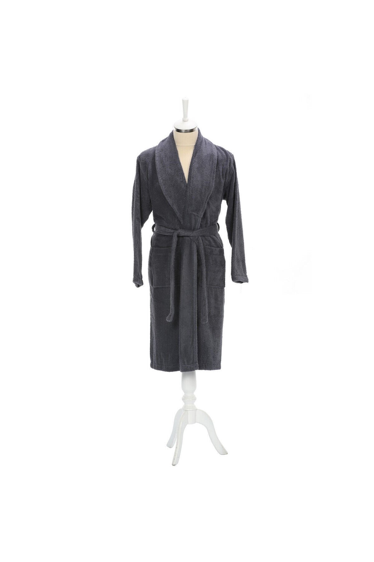 Colourist Şal Yaka Bornoz Koyu Gri S/m Beden S/M - Unisex