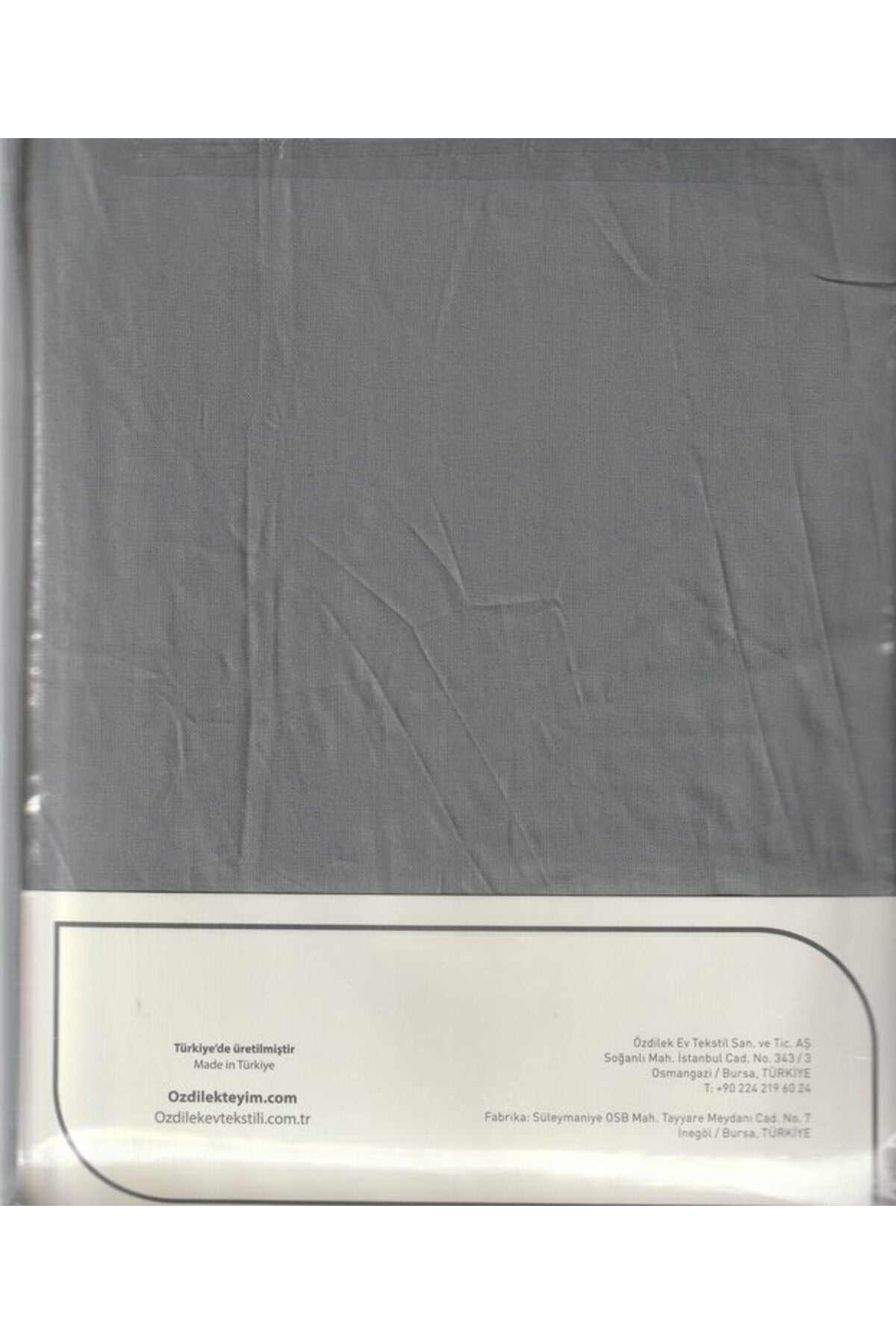 Çarşaf Fitted Yastıklı Ranforce 180*200 Kul Gri Colourıst