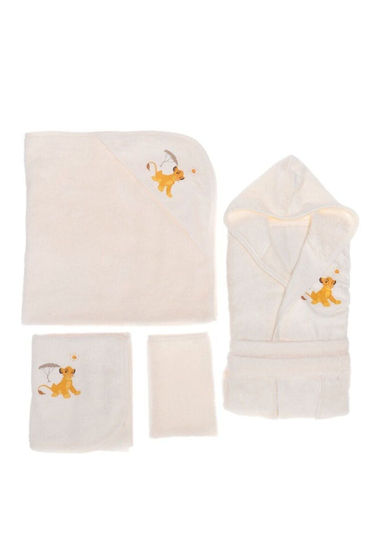 ÖZDİLEK DSNY SİMBA HAPPY BEBE SET KREM 0-3 Yaş - Unisex