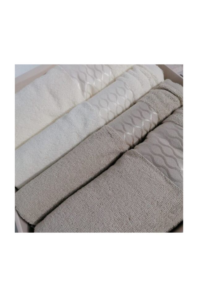 Elissa Best Set Hamam Takımı - Krem - Taş