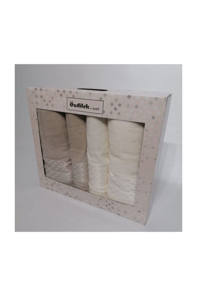 Elissa Best Set Hamam Takımı - Krem - Taş