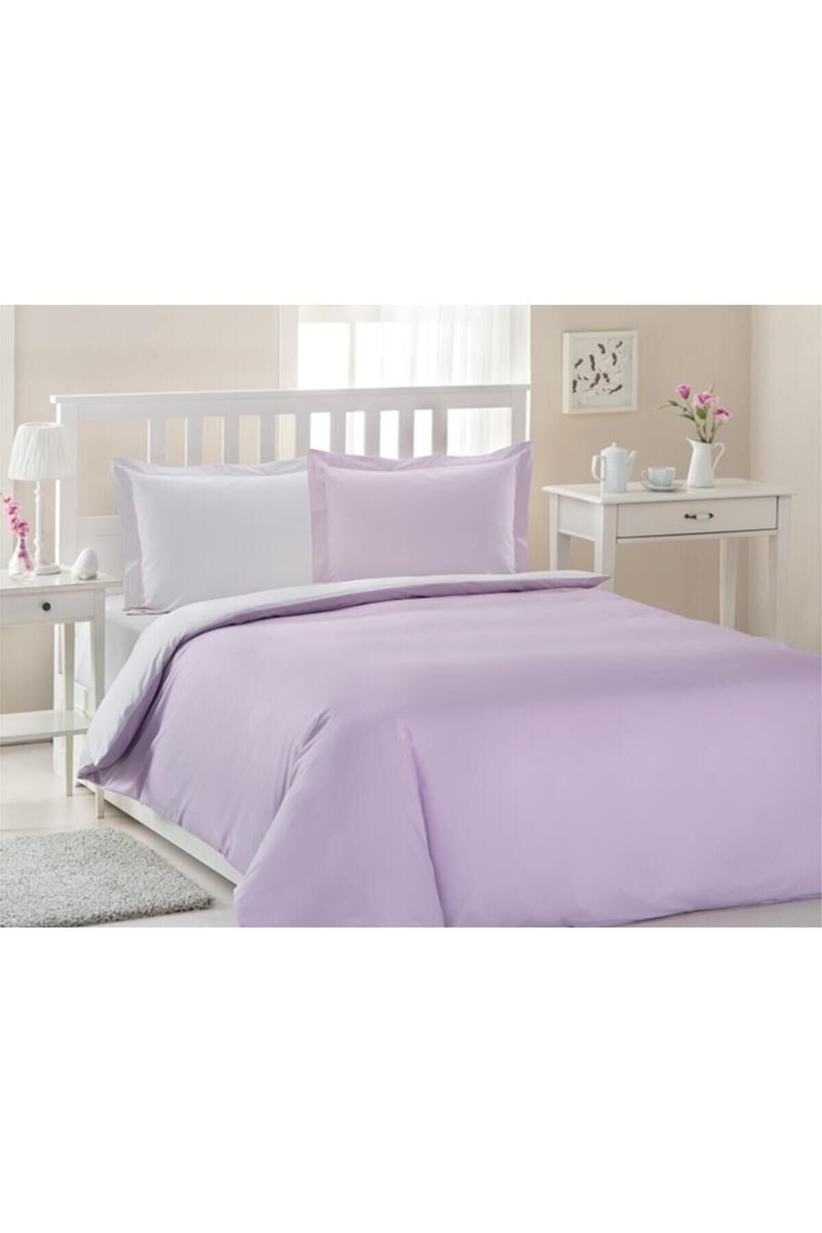 Çift Kişilik Ranforce Nevresim Takımı Colormix Düz Tek Ebat - 200 x 220