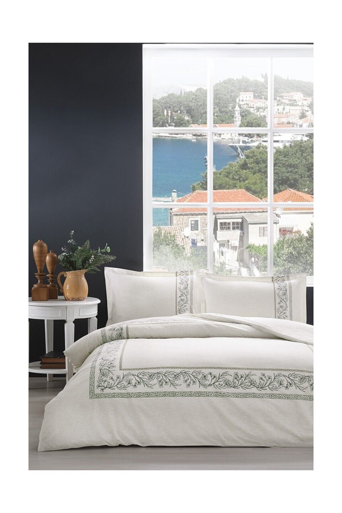 Bordado Çift Kişilik Nevresim Takımı Tek Ebat - 175 x 200