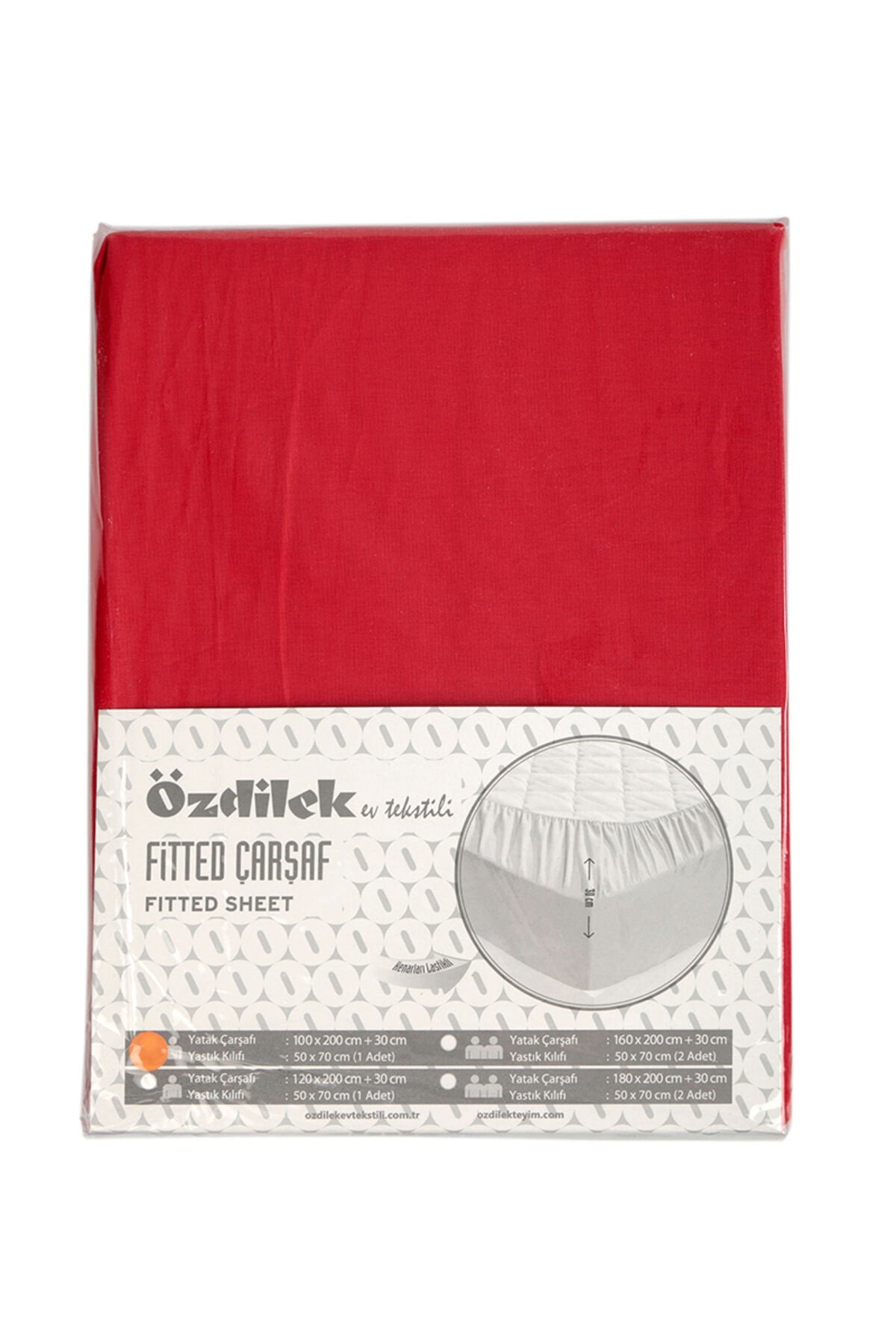 Trendy Tek Kişilik Lastikli Fitted Çarşaf 100x200 30 Cm Tek Ebat