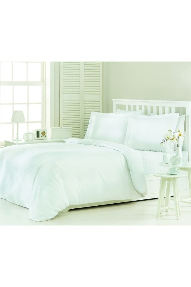 Line Çift Kişilik Saten Nevresim Takımı 200 x 220 - 175 x 200