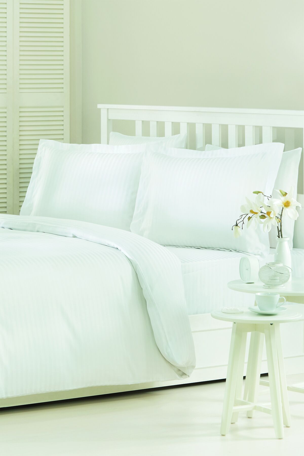Line Çift Kişilik Saten Nevresim Takımı 200 x 220 - 175 x 200