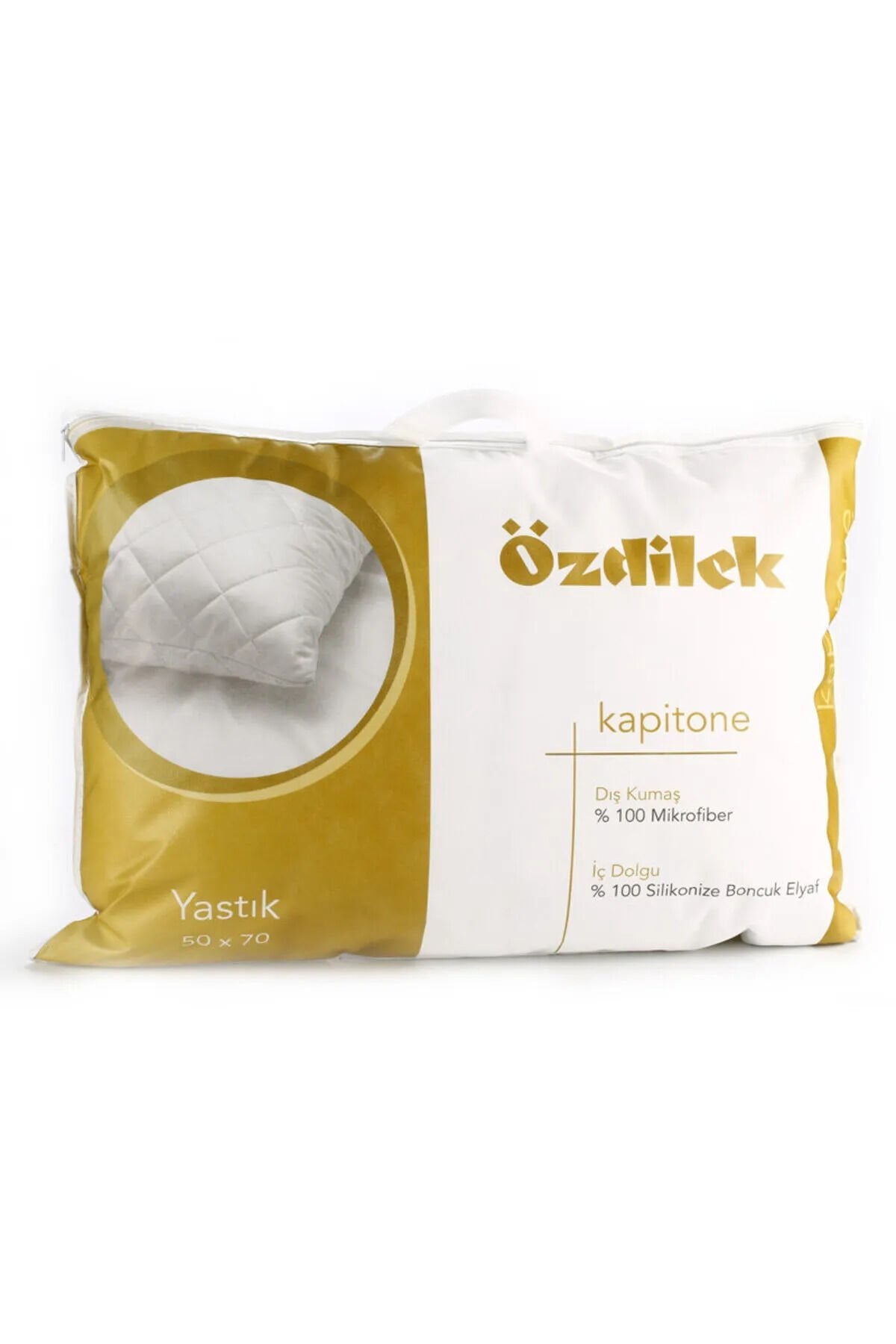 Kapitone Silikon Yastık 50x70 Tek Ebat - 50 x 70