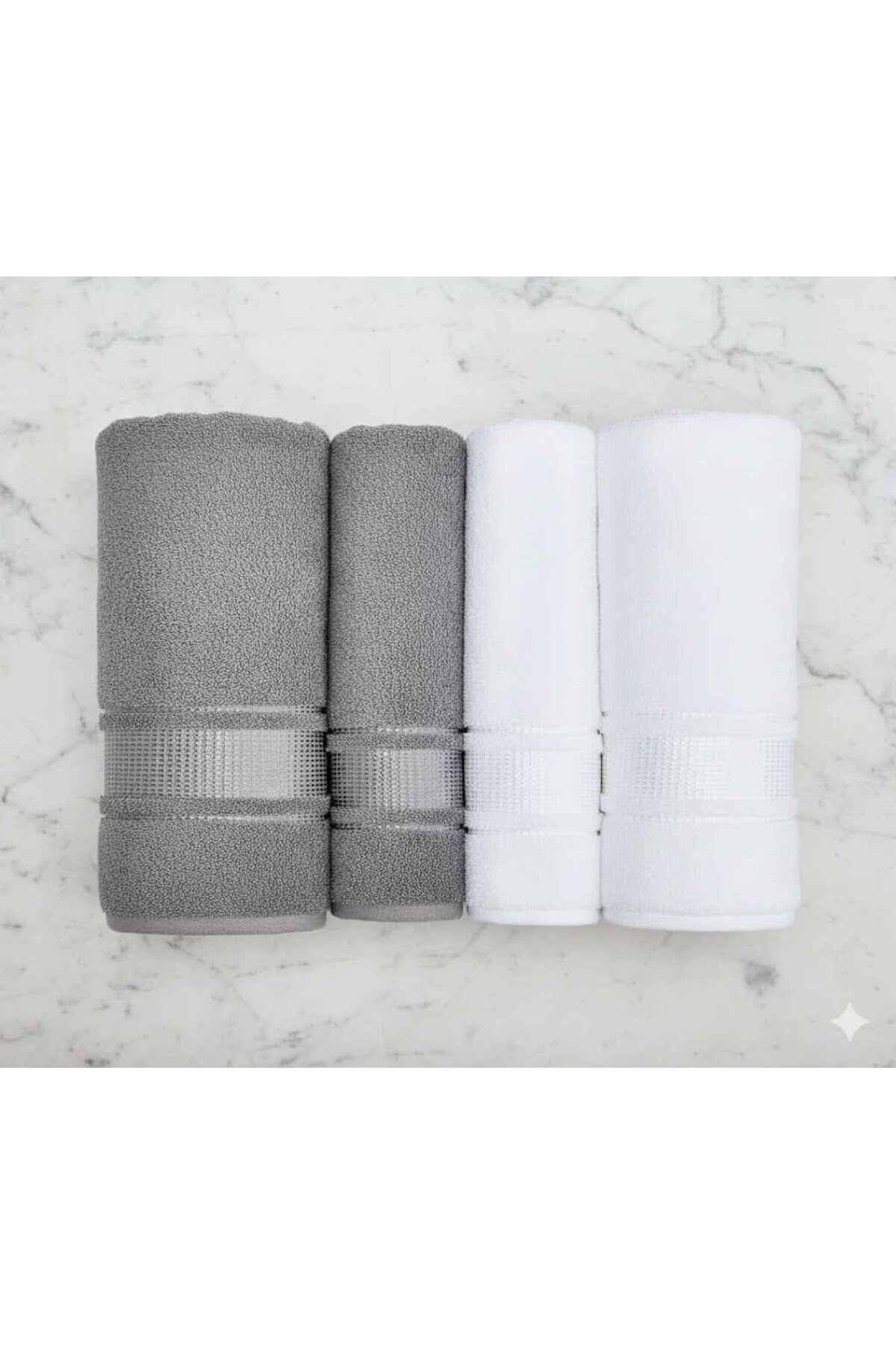 Colourıst Gümüş-beyaz Best Set (hamam Takımı)