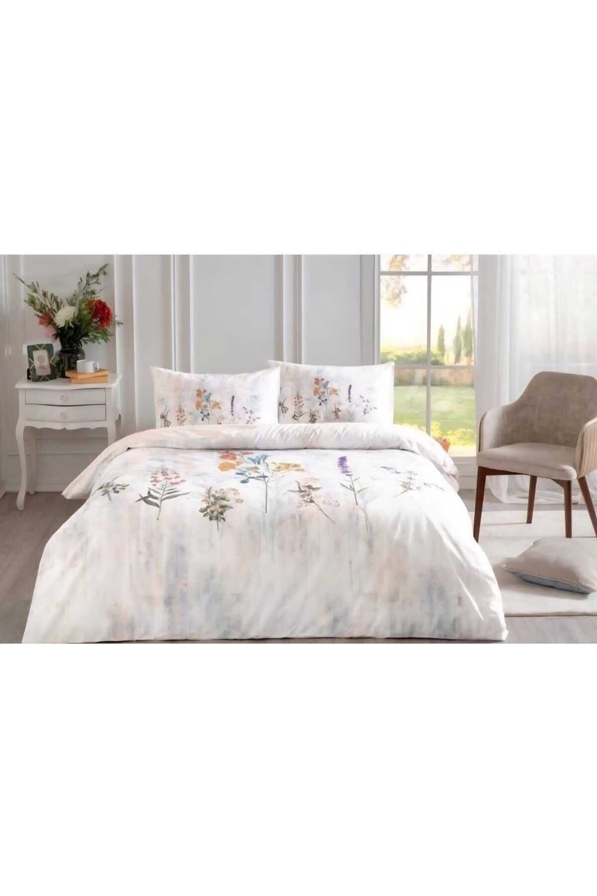 ÖZDİLEK NEV ÇİFT KİŞİLİK NEVRESİM TAKIMI FLORAISON