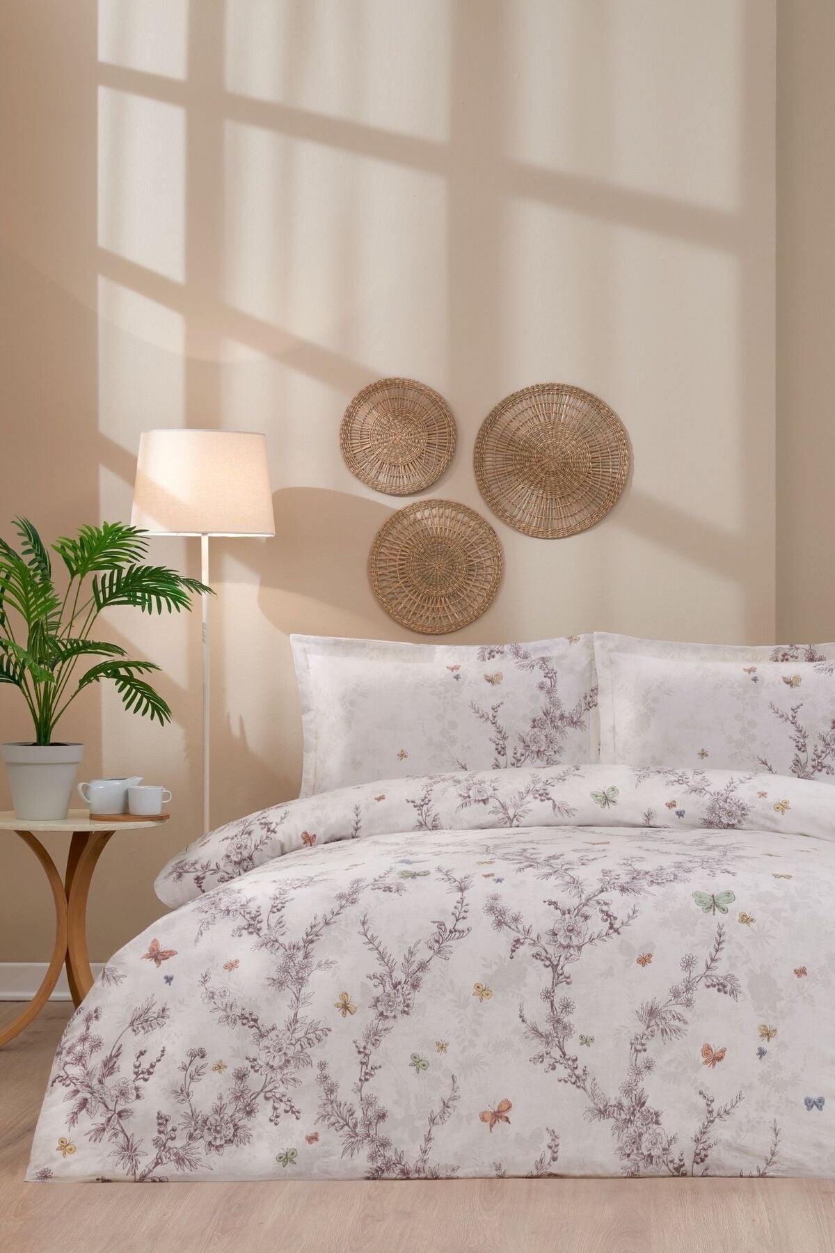 Bloomlight Tek Kişilik Lastikli Çarşaf Nevresim Takımı