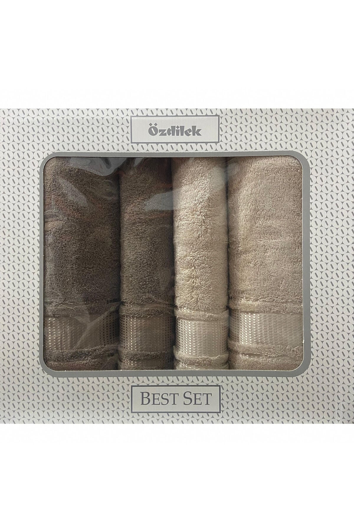 Colourist Best Set Hamam Takımı Kahve Bej 90 *150 Büyük Boy