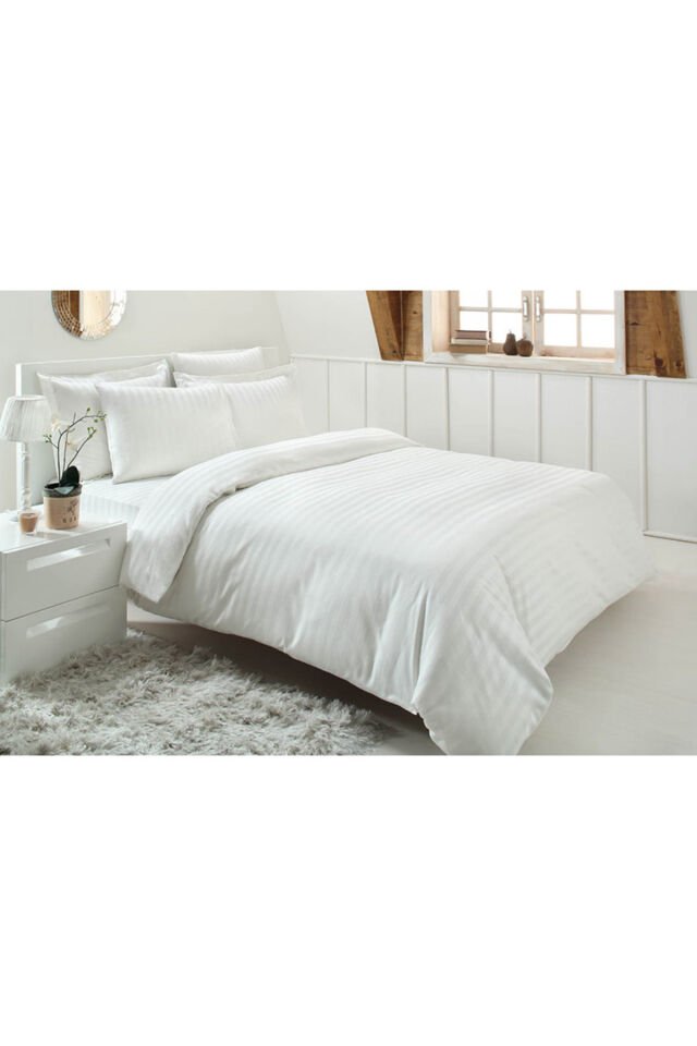 Line Çift Kişilik Saten Nevresim Takımı krem - Çift Kişilik - 160 x 220