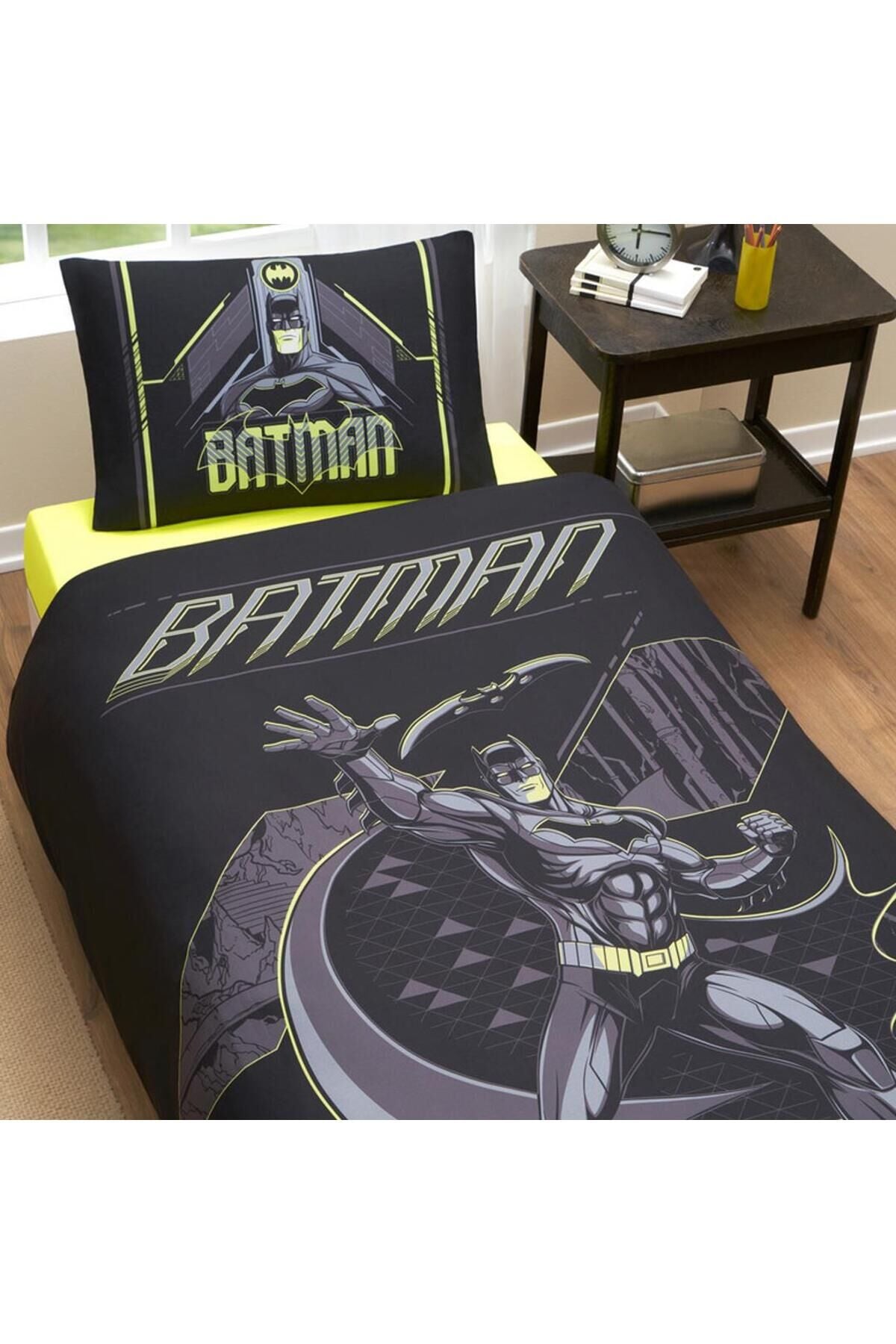 Tek Kişilik Lisanslı Nevresim Takımı Batman Game Over Siyah