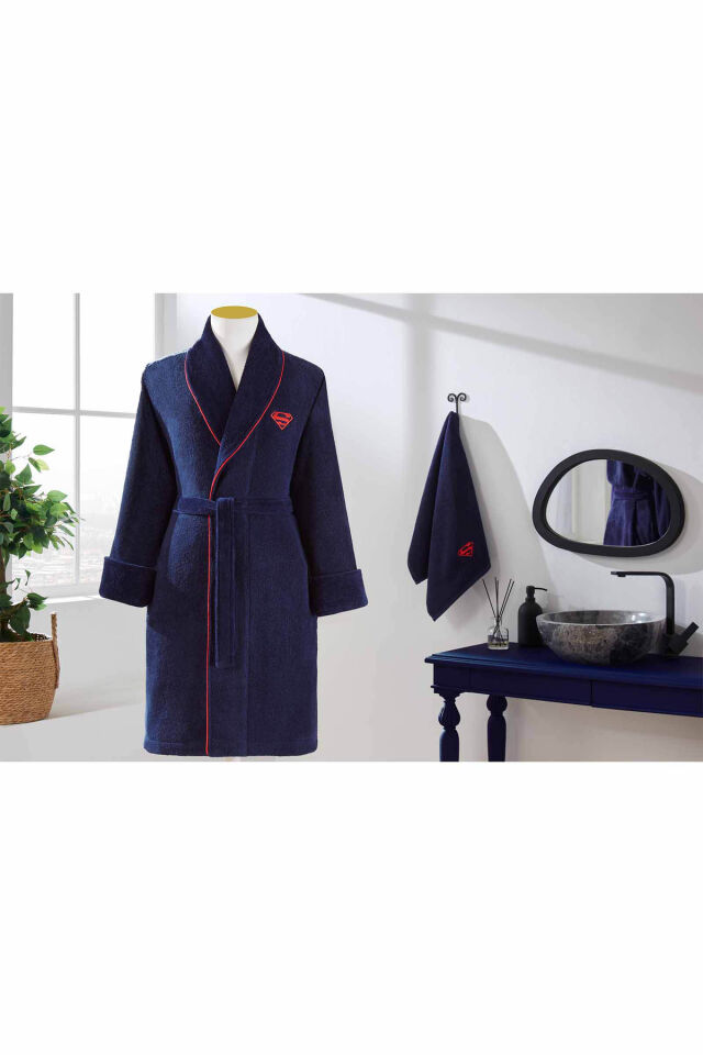 Superman Rise Lisanslı Bornoz Seti