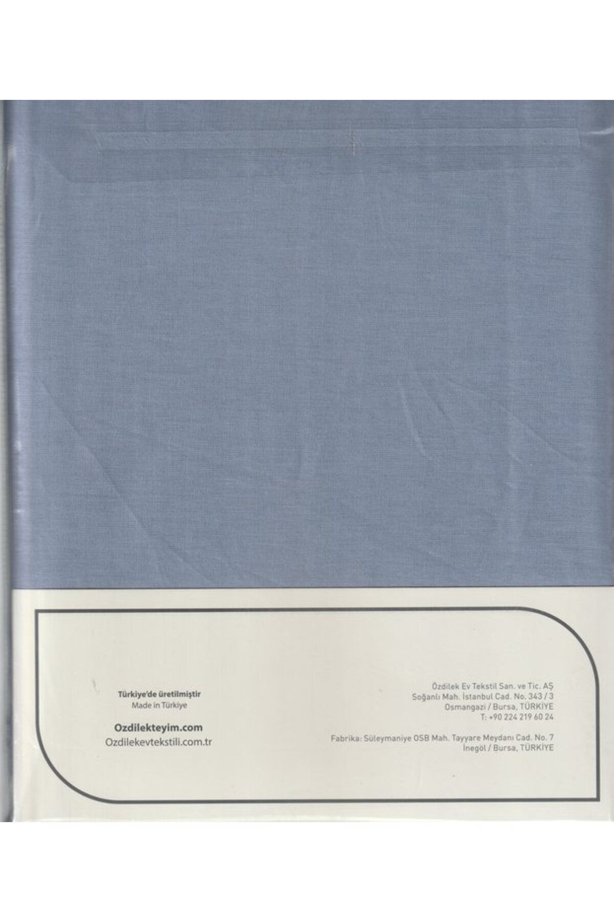 Çarşaf Fitted Yastıklı Ranforce 100*200 Buzmavi Colourıst