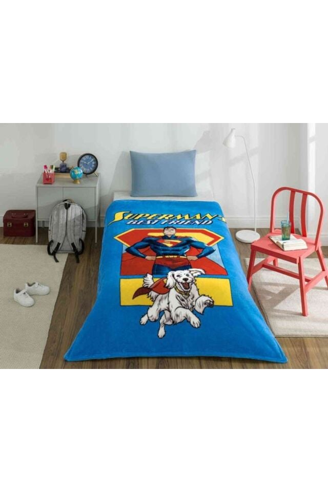 Superman Friends Tek Kişilik Baskılı Battaniye