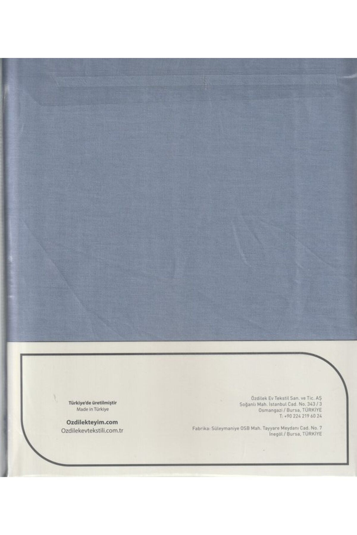 Çarşaf Fitted Yastıklı Ranforce 180*200 Buzmavi Colourıst