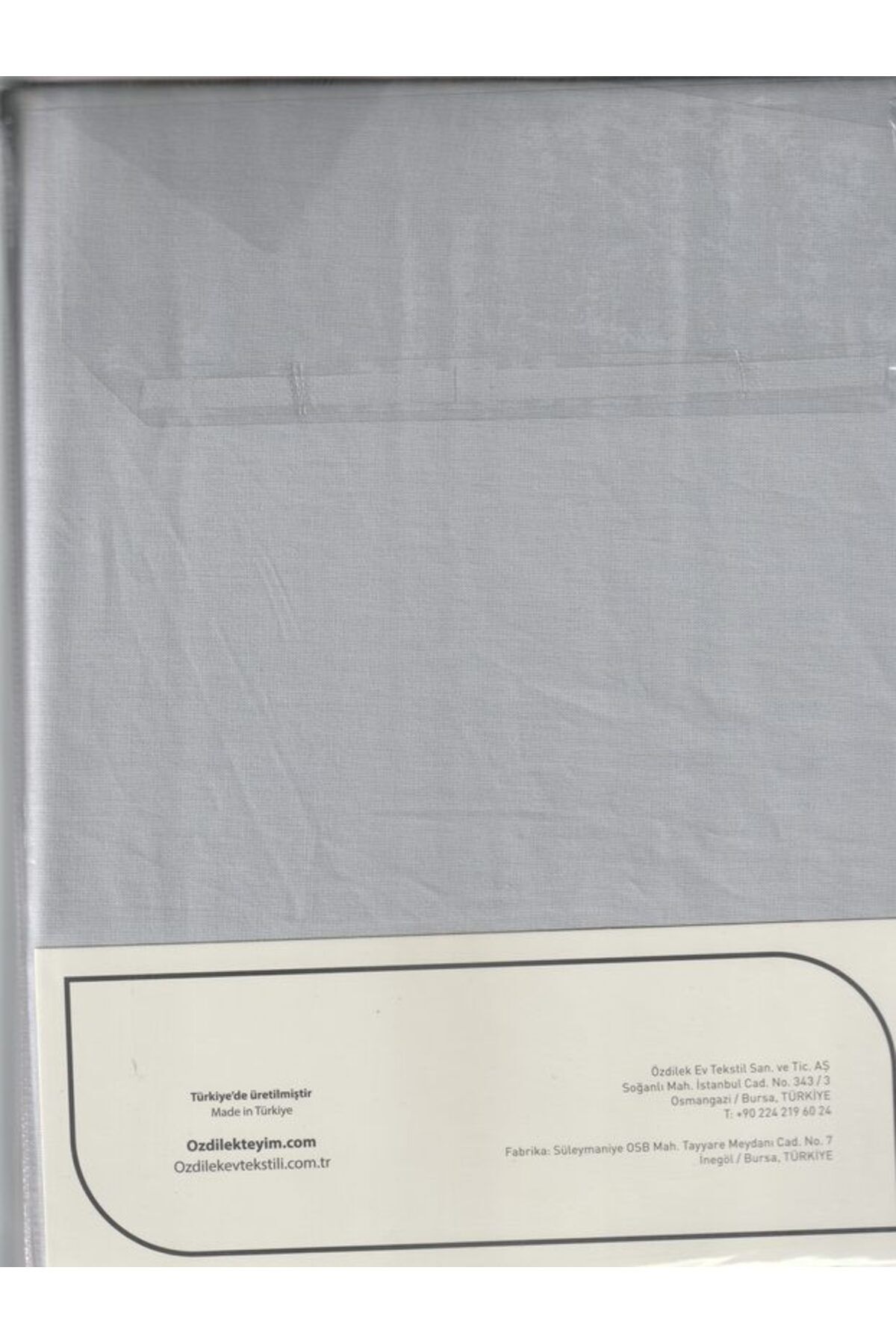 Çarşaf Fitted Yastıklı Ranforce 180*200 Sılver Colourıst