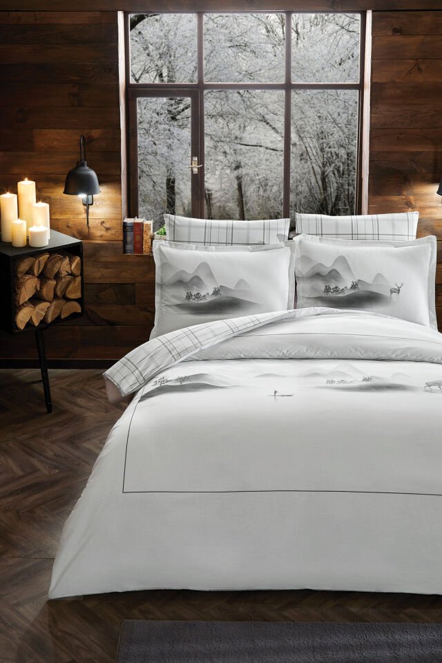 Silence Winter Çift Kişilik Nevresim Takımı