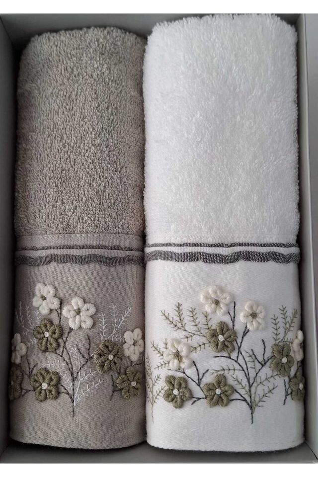 Ditsy Garden 2'li Havlu 50*90 Cm El-Yüz Havlusu
