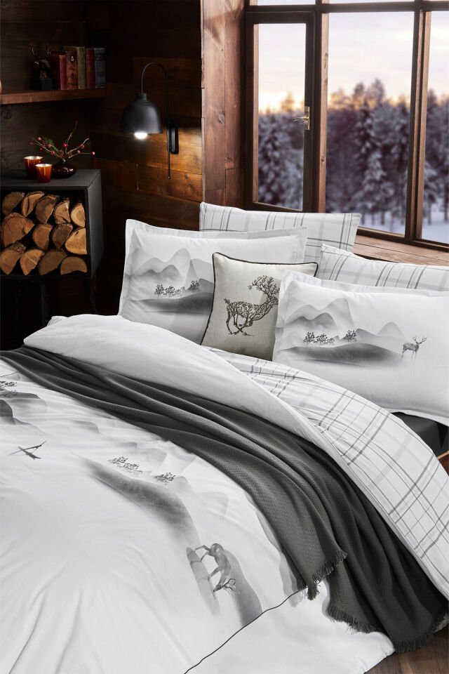 Silence Winter Çift Kişilik Nevresim Takımı