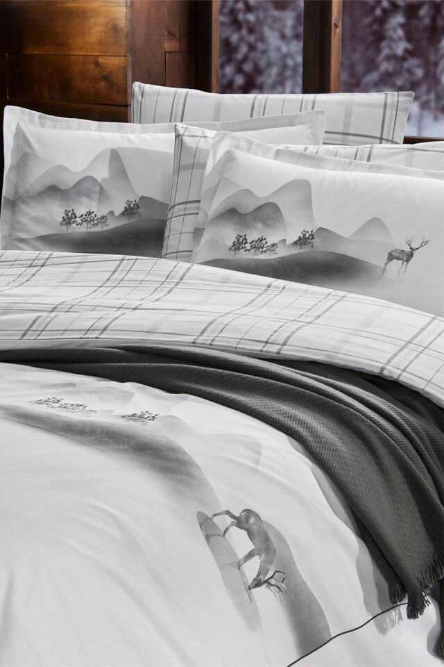 Silence Winter Çift Kişilik Nevresim Takımı