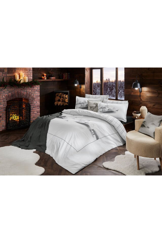 Silence Winter Çift Kişilik Nevresim Takımı
