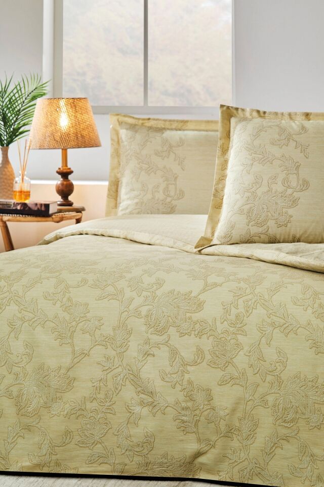 Ranforce Tek Kişilik Nevresim Takımı Barocco Sarı