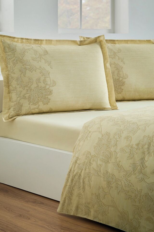 Ranforce Tek Kişilik Nevresim Takımı Barocco Sarı