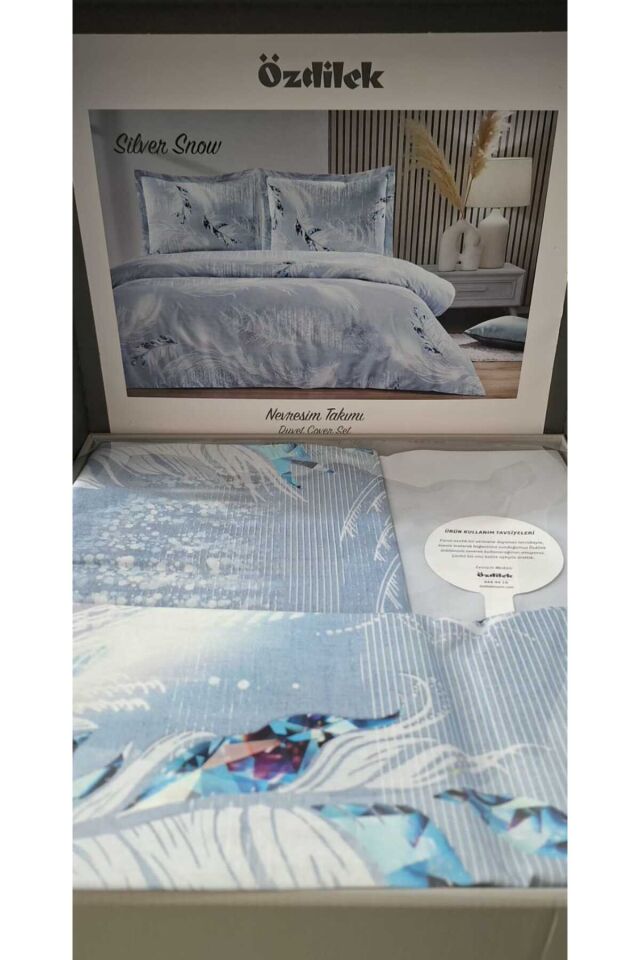 Ranforce Tek Kişilik Nevresim Takımı Silver Snow