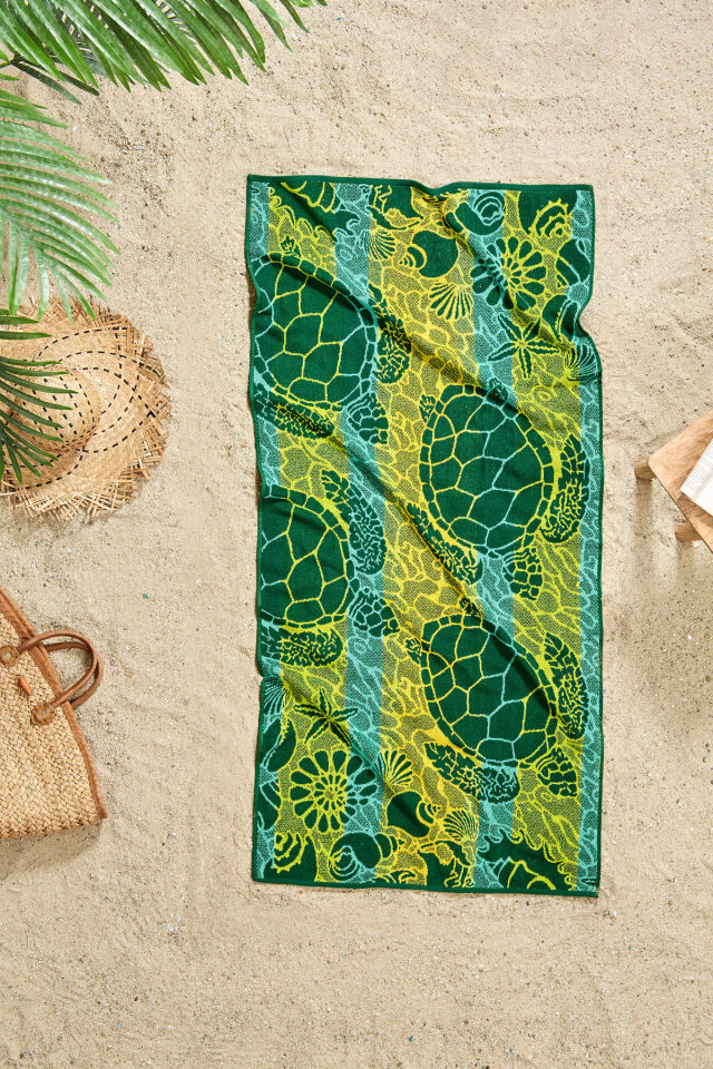 Nice Swimming Turtles Plaj Havlusu 70x150 Cm