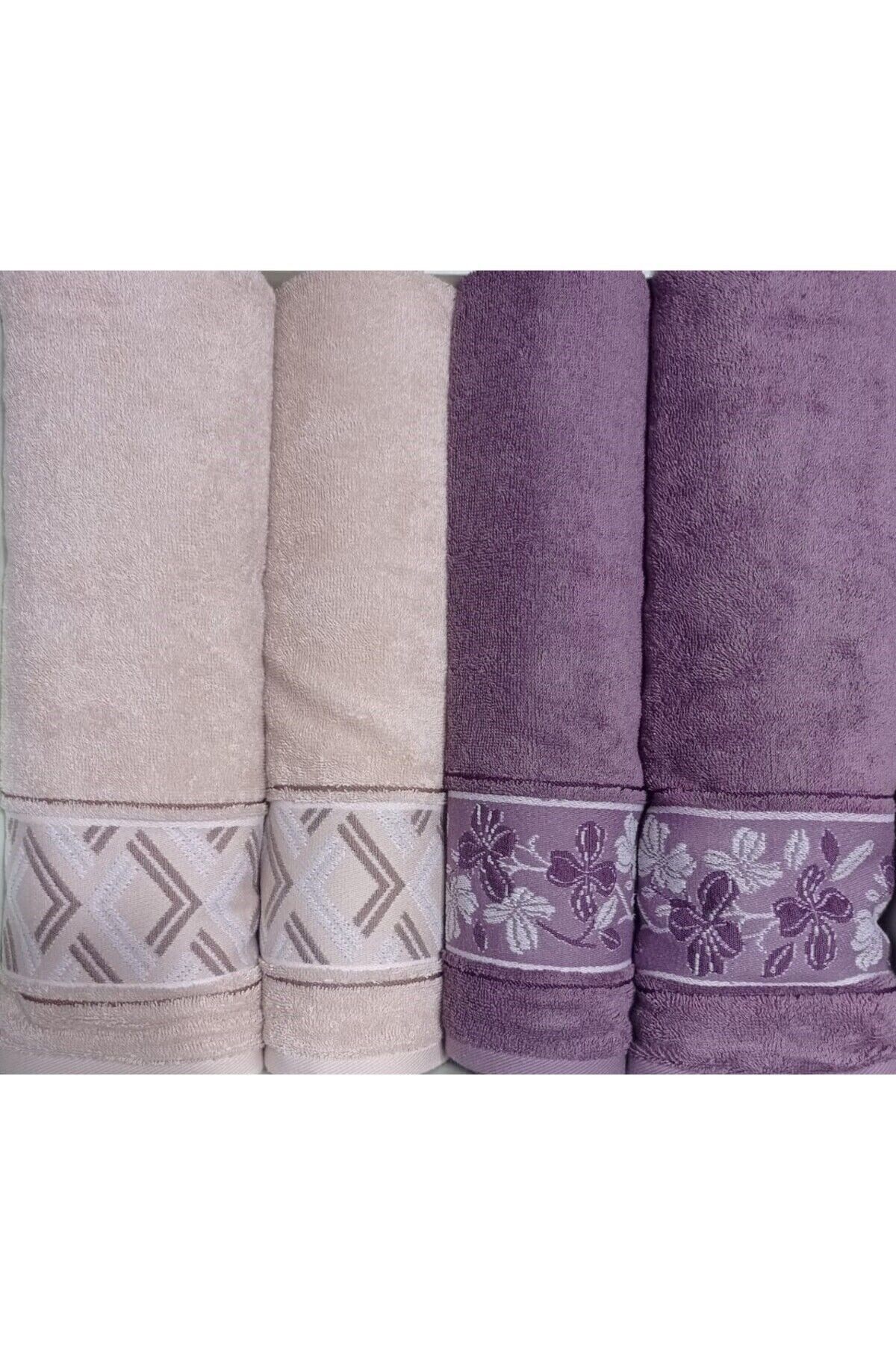 Fiore Line Bej Mürdüm Bambu Hamam Seti